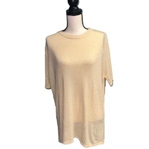 Beige 3/4 length sweater